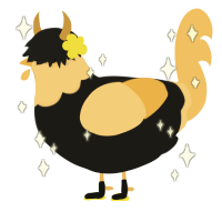 PING, a sable and honey chicken with a head pattern