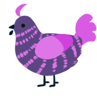 Cattleya, a overcast and orchid chicken with a bar pattern