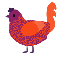 小苹果, a spring and cerulean chicken with a double-lace pattern