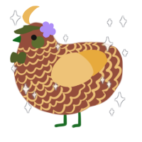 potato, a russet and honey chicken with a lace pattern