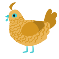(unnamed), a honey and ochre chicken with a lace pattern