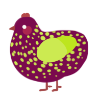 Moldy Berry, a wine and lime chicken with a speckle pattern