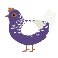 Windshield Wipers, a overcast and white chicken with a half-lace pattern