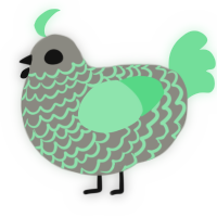 Flouride, a ash and spring chicken with a lace pattern