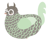 ノート, a ash and plum chicken with a lace pattern