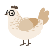 Classified, a cream and beige chicken with a half-lace pattern