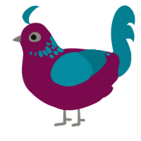 Diluted, a wine and sea chicken with a neck-speckle pattern