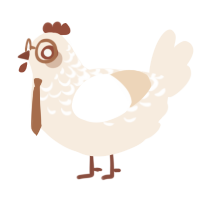 Coffee Creamer, a cream chicken with a half-lace pattern