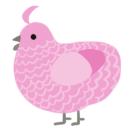 (unnamed), a pink chicken with a lace pattern
