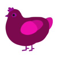 Beetroot, a wine and fuchsia chicken