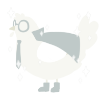 Swab, a white chicken