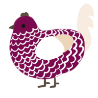Wine about it, a wine and cream chicken with a lace pattern