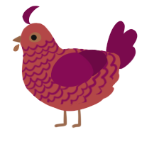 Melograno, a red and wine chicken with a lace pattern