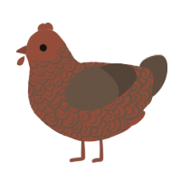 (unnamed), a russet and bark chicken with a double-lace pattern
