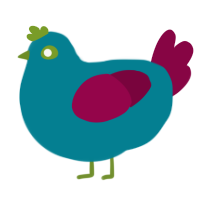 (unnamed), a sea and maroon chicken