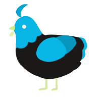 It is my cat, a sable and cerulean chicken with a head pattern