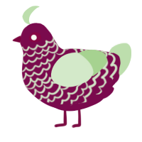 glup in the wine, a wine and gluppy chicken with a lace pattern