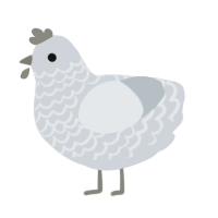 Ashes to Ashes, a mist chicken with a lace pattern