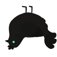A sable and black chicken with a neck-speckle pattern