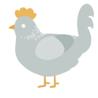 (unnamed), a silver chicken with a neck-speckle pattern