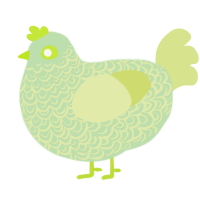 A gluppy and lemon chicken with a double-lace pattern