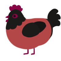 (unnamed), a red and sable chicken with a head pattern