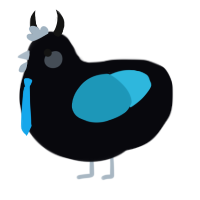 A white and vermilion chicken