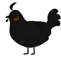 Sagittarius A, a black chicken