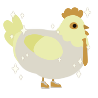 Aurum, a mist and lemon chicken with a head pattern
