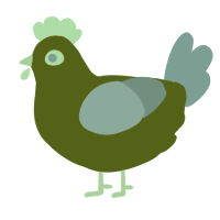 Dr Palindrome, a leaf and sky chicken