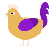 A honey and violet chicken