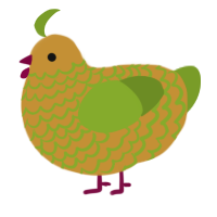 A gold and chartreuse chicken with a lace pattern