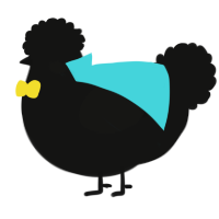 A black chicken