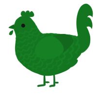 leaf, a leaf chicken with a lace pattern