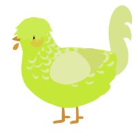 A lime and lemon chicken with a half-lace pattern