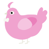 A pink chicken