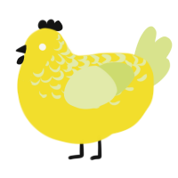 Lemon pie, a yellow and lemon chicken with a half-lace pattern