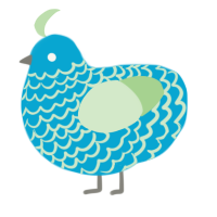 pool noodle, a cerulean and gluppy chicken with a lace pattern