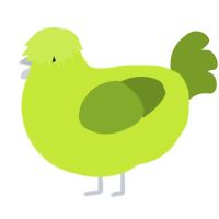 A lime and chartreuse chicken