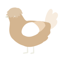 (unnamed), a beige and cream chicken