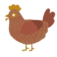 Moka à la Cannelle, a brown and russet chicken with a lace pattern