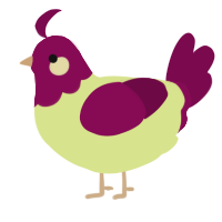 A lemon and wine chicken with a head pattern