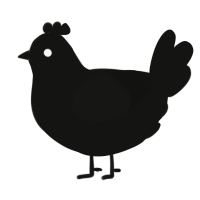 A black chicken