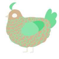 A beige and spring chicken with a lace pattern