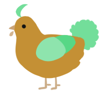 A gold and spring chicken