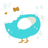 A aqua and white chicken with a head pattern