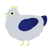 A mist and navy chicken