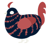 In House Counsel, a tumblr and red chicken with a bar pattern
