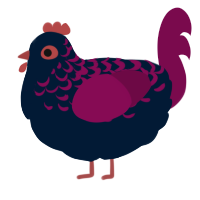 Ambiamorous Rights, a tumblr and wine chicken with a half-lace pattern