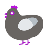 2 shades of gray, a grey and mist chicken